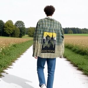 Custom “Zoo York” bleached Vurt shirt. XL